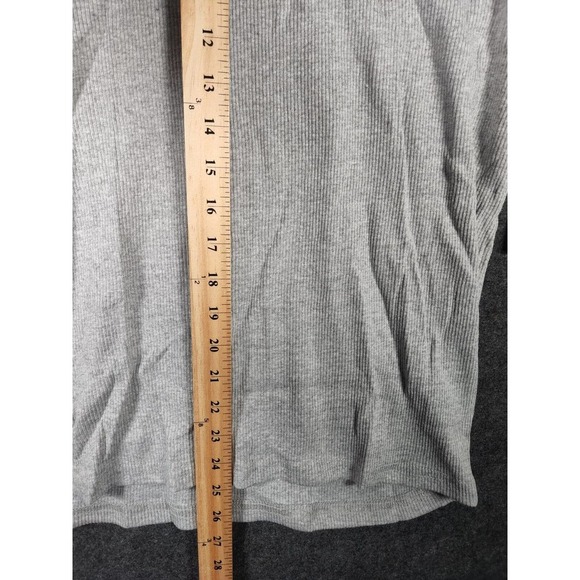 Kustom Shirt Mens XL Gray Regular Fit Short Sleeve Stretch V Neck Y2K NWT - Picture 7 of 12